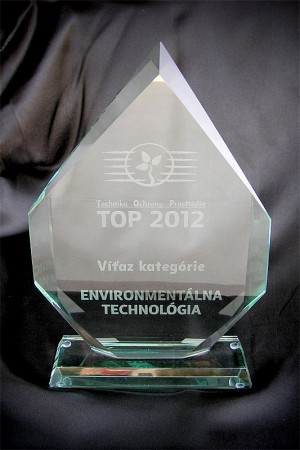 Cena TOP 2012 Technika ochrany prostredia v kategórii Environmentálna technológia – 1. miesto